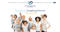 Desktop Screenshot of livingdonationcalifornia.org